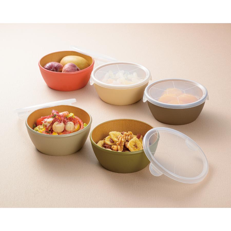 ＜earth color＞ラップフリーボウル3P