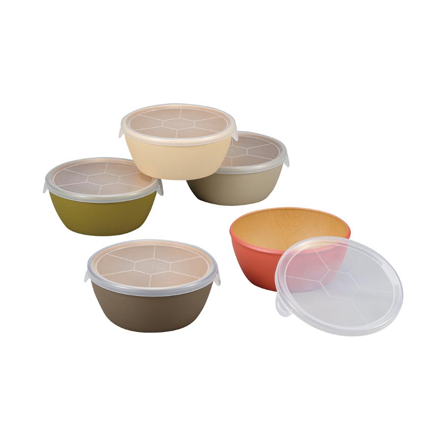 ＜earth color＞ラップフリーボウル5P