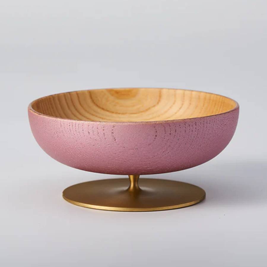 ＜浅田漆器工芸＞もてなしグラス　Round　シルキーピンクナチュラル