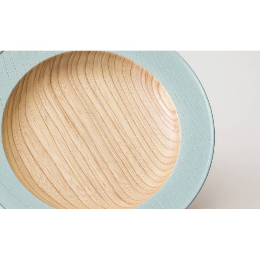 ＜浅田漆器工芸＞栓　うつろいウッドプレート　グリーンパール