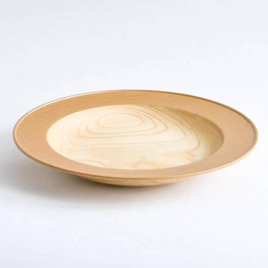 ＜浅田漆器工芸＞栓　うつろいウッドプレート　シャンパンゴールド