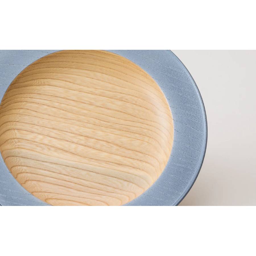 ＜浅田漆器工芸＞栓　うつろいウッドプレート　クールブラック