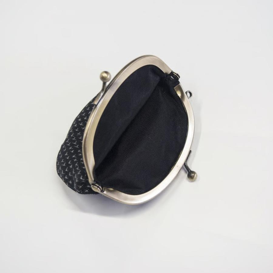 <能登上布 YAMAZAKI NOTOJOFU>がま口 / 蚊絣(色お任せ)×1個