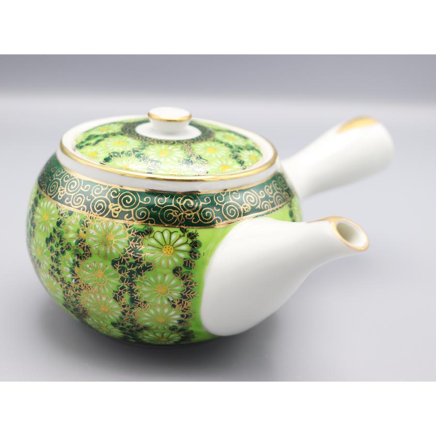 古九谷 九谷焼 茶器 骨董品 急須 色絵 金彩