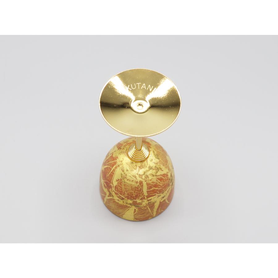 ＜九谷焼＞ワインカップ・金箔彩赤