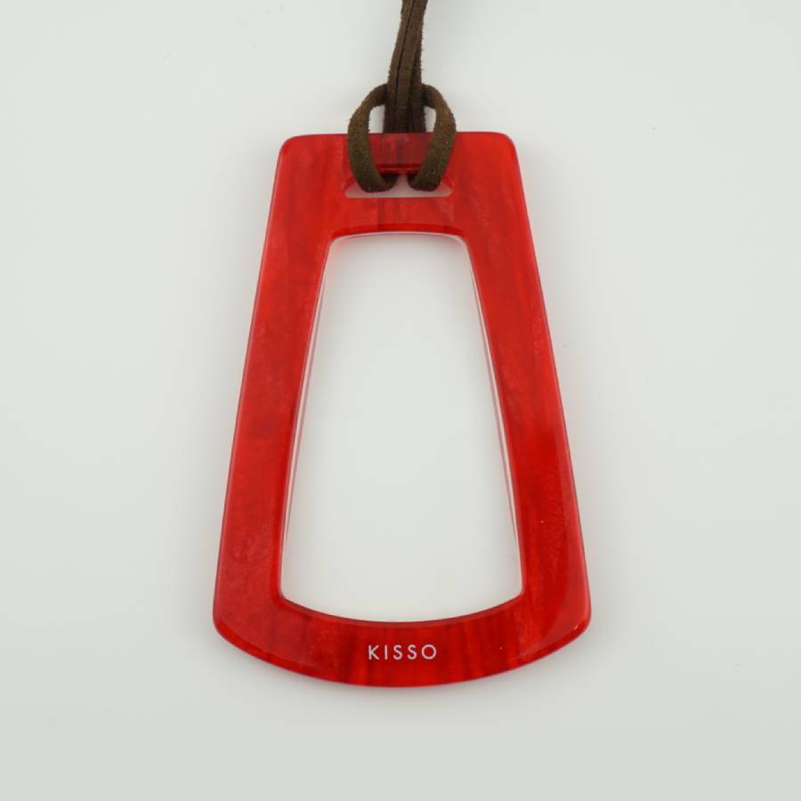 ＜KISSO＞ペンダントルーペ（LS4・レッド）