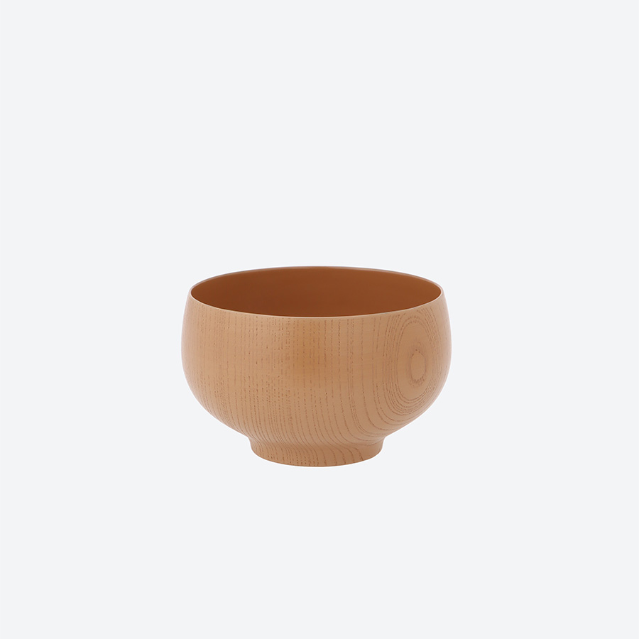 ＜土直漆器＞くるむ　組椀　中（白）