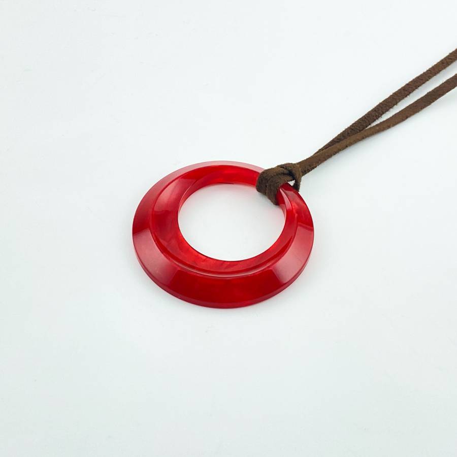 ＜KISSO＞ペンダント（Circle・レッド）