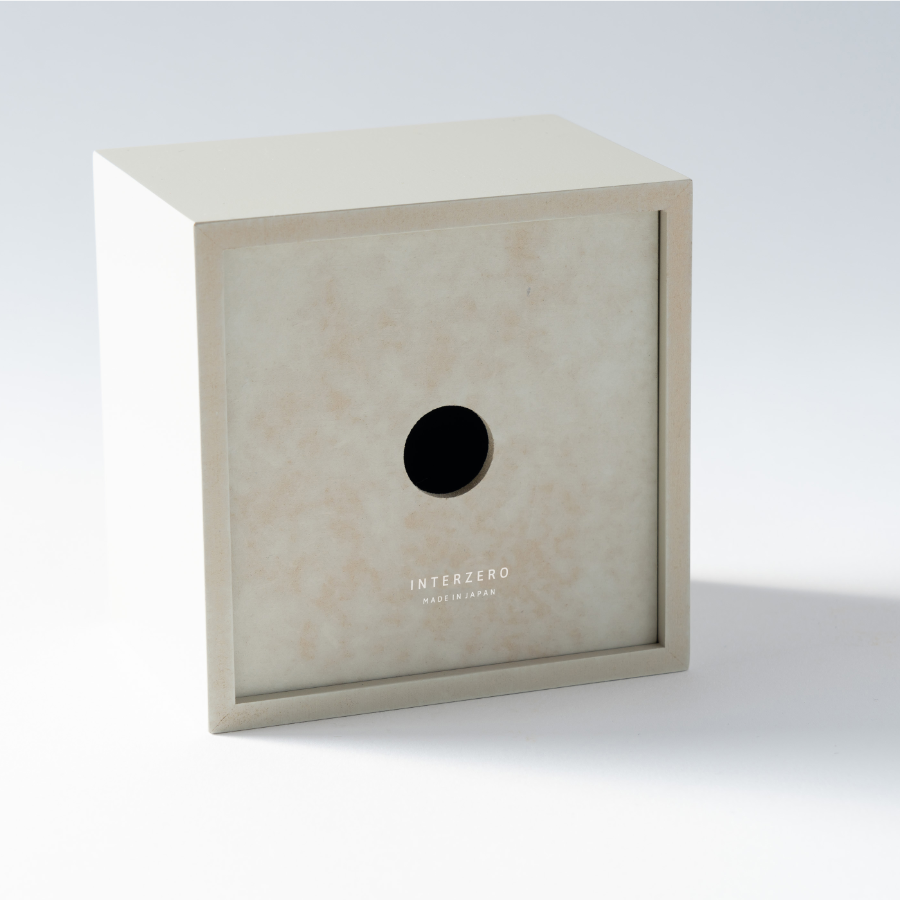 ＜Chambre＞BLOCK DESK CLOCK　アイボリー