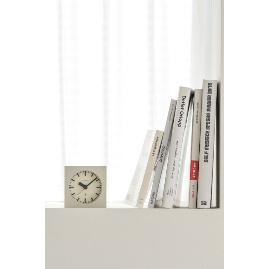 ＜Chambre＞BLOCK DESK CLOCK　アイボリー