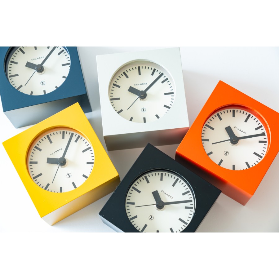 ＜Chambre＞BLOCK DESK CLOCK　アイボリー