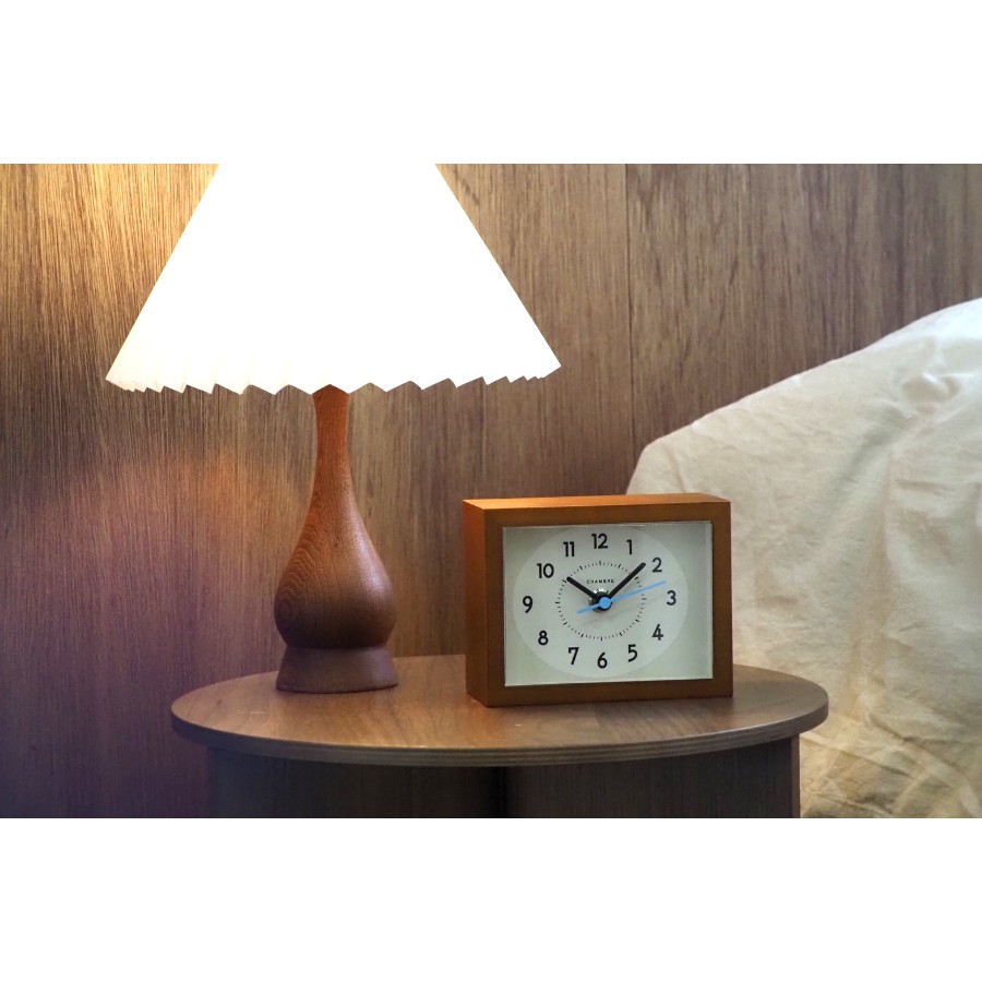 ＜Chambre＞ひのきの置き時計　カフェブラウン