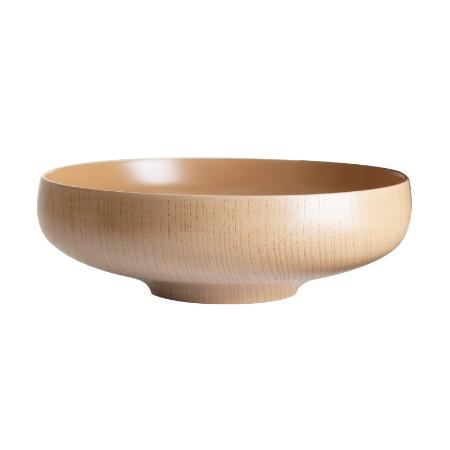＜土直漆器＞くるむ　６寸ボール　白