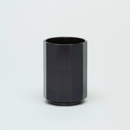 ＜土直漆器＞Keshiki 面取漆器　十　黒拭