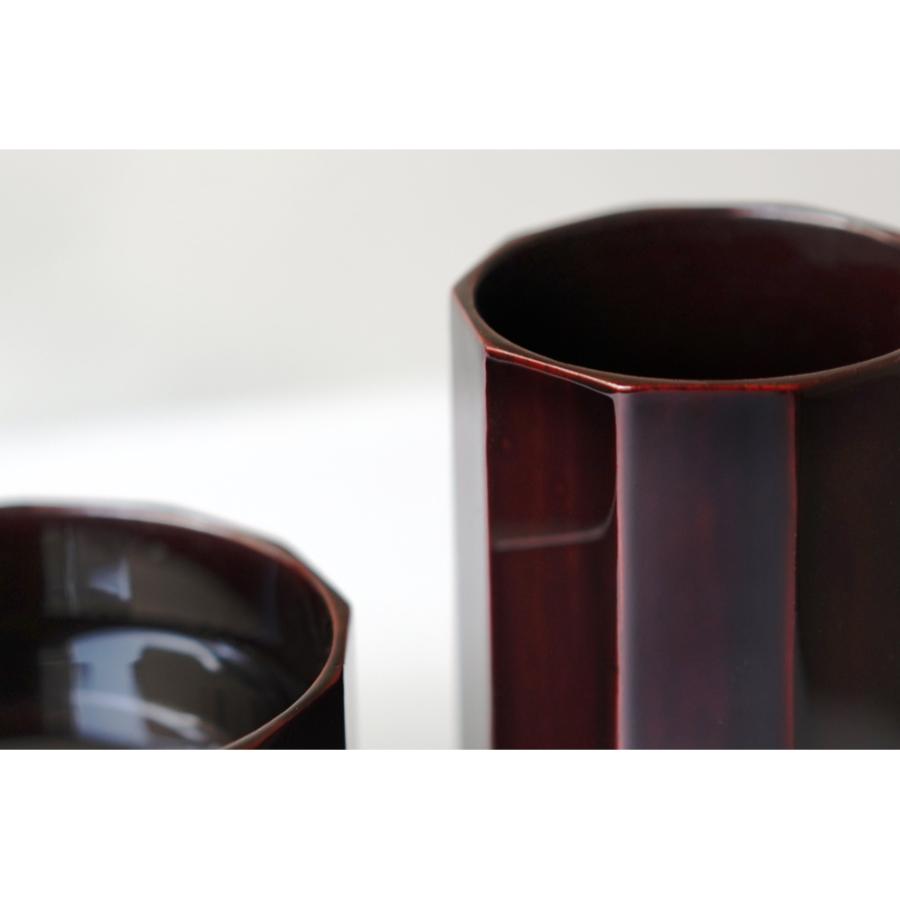 ＜土直漆器＞Keshiki 面取漆器　十　溜