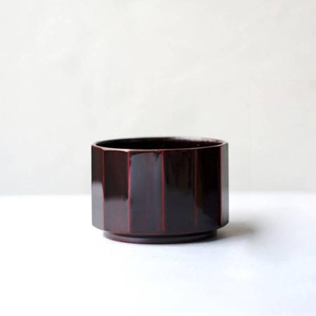 ＜土直漆器＞Keshiki 面取漆器　十三　溜