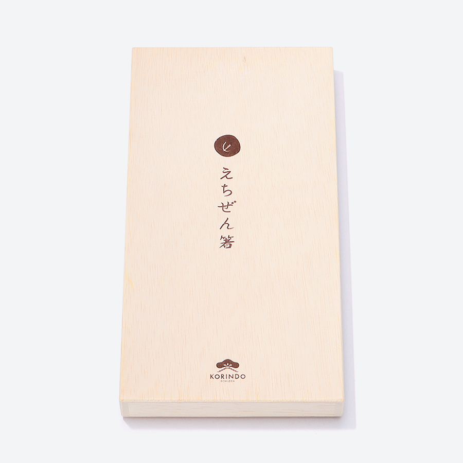 ＜光琳堂＞箸置付夫婦箸　貝一文字