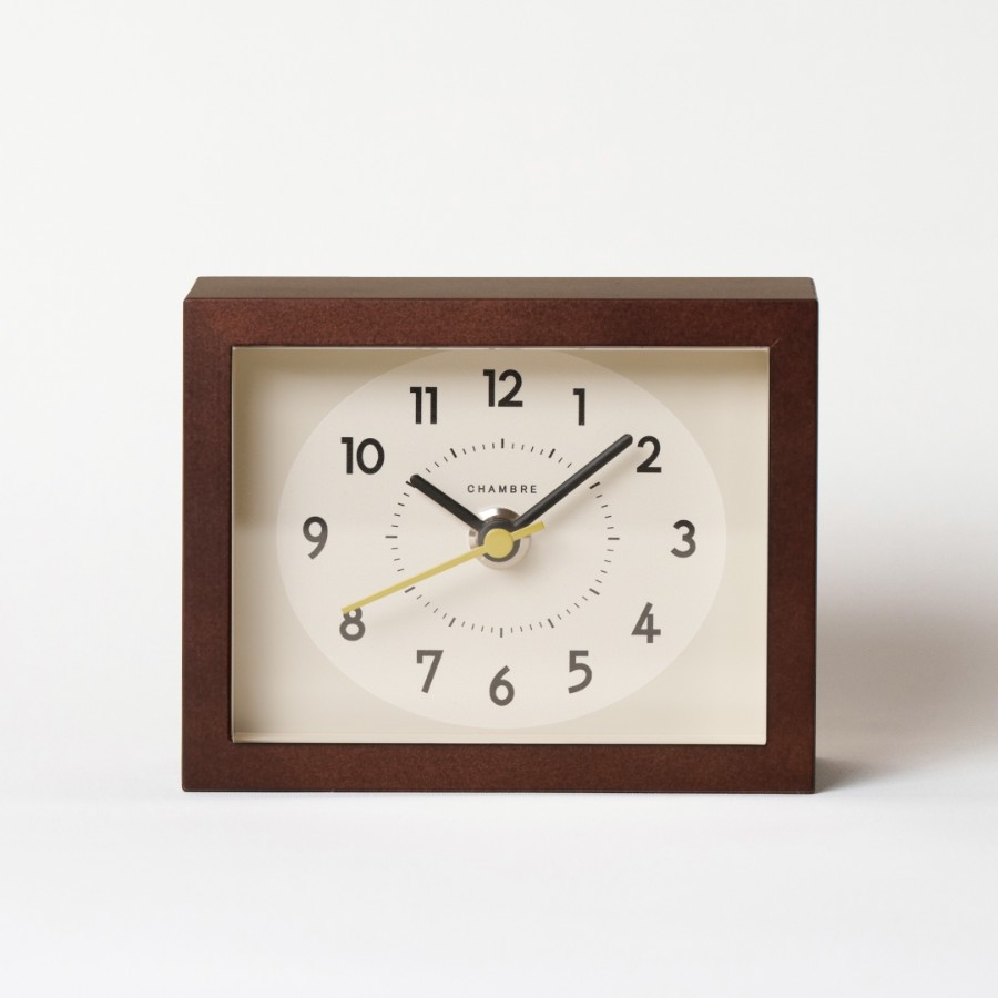 <Chambre>ひのきの置き時計 DARK BROWN