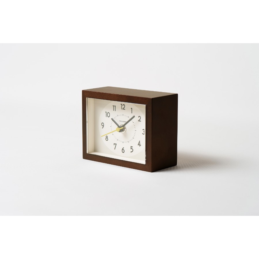 <Chambre>ひのきの置き時計 DARK BROWN
