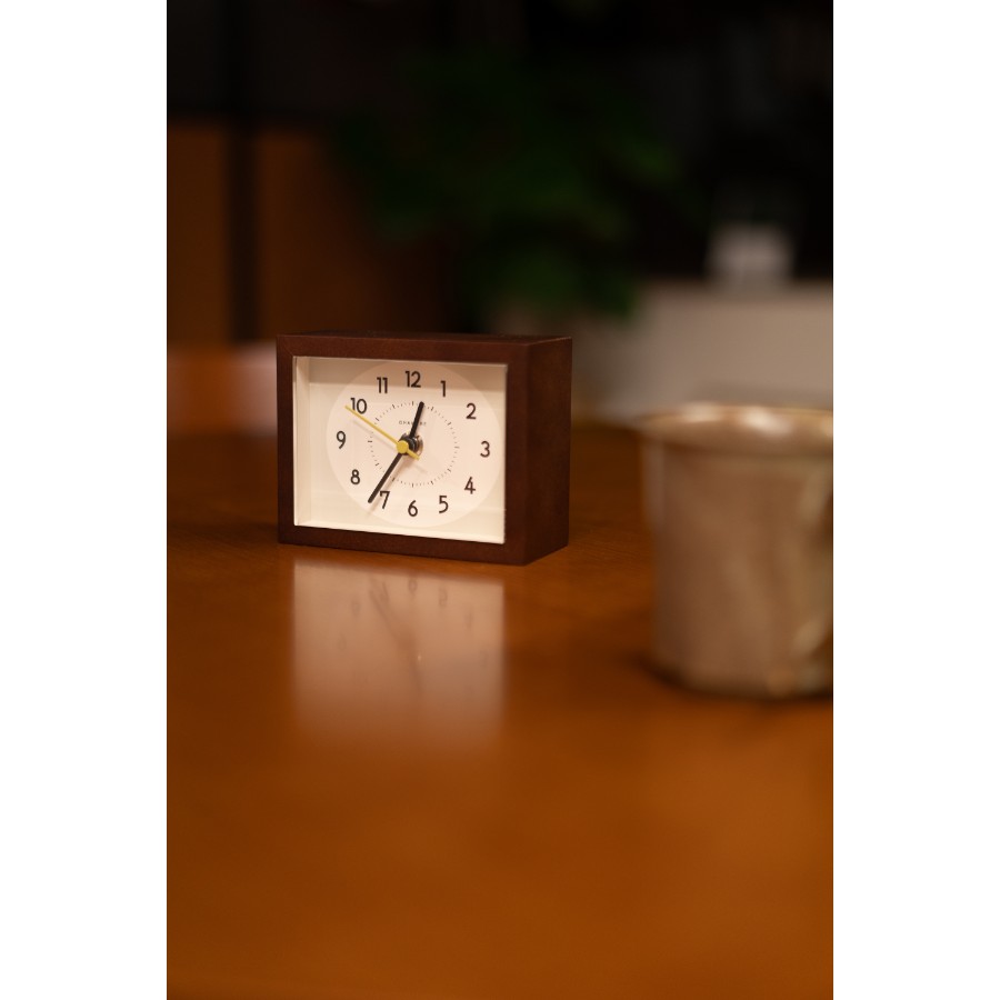 <Chambre>ひのきの置き時計 DARK BROWN