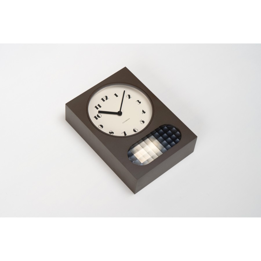 <Chambre>CHARME CLOCK PENDULUM BROWN