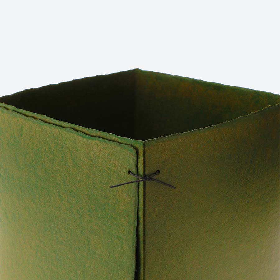 ＜越前和紙＞漆和紙（うるわし）ボックス 緑