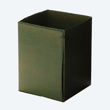 ＜越前和紙＞漆和紙（うるわし）ボックス 緑