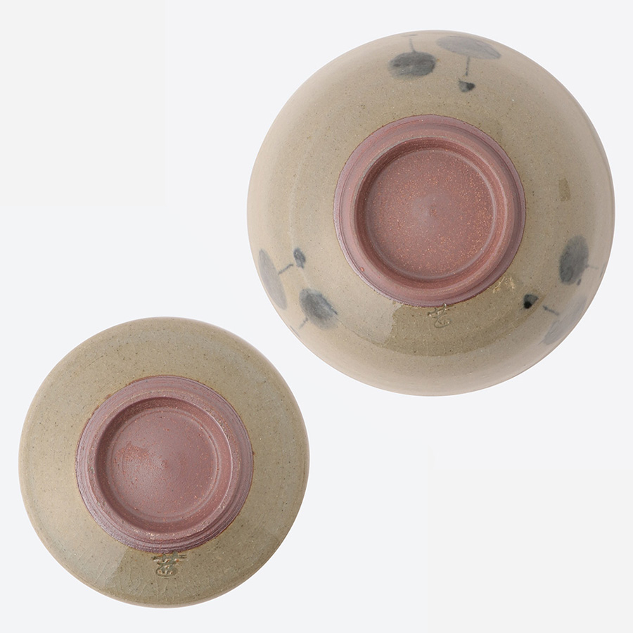 【越前焼】風船文めし碗とお湯呑セット