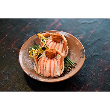 ＜越前 蟹の本陣＞越前甲羅盛り 浜茹で【せいこがに 大】2杯セット90g前後×2 ※甲羅の重さは含みません