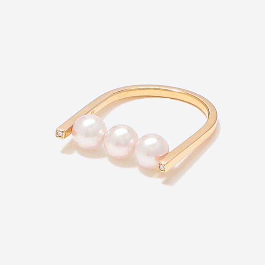 ONOV LUXE＞リング CLUM ダイヤ アコヤパール K18 | 山梨県甲府市