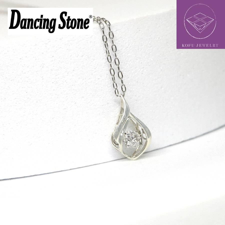 <Crossfor>ダンシングストーン/プラチナダイヤモンドドロップペンダント *ダイヤモンド0.1ct PD-0001