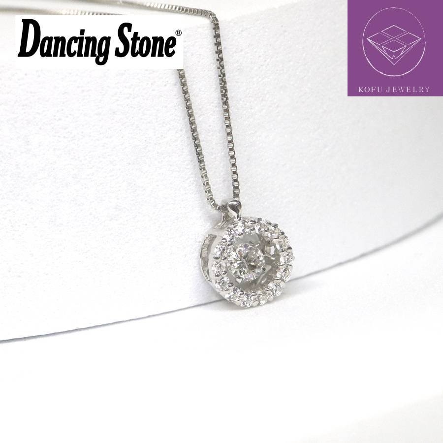 <Crossfor>ダンシングストーン/プラチナダイヤモンドサンフラワーペンダント *ダイヤモンド0.1ct PD-0005