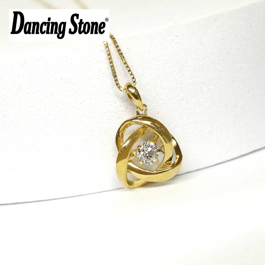 ＜Crossfor＞ダンシングストーン/１８金ダイヤモンドエタニティペンダント　＊ダイヤモンド0.15ct　PD-0006