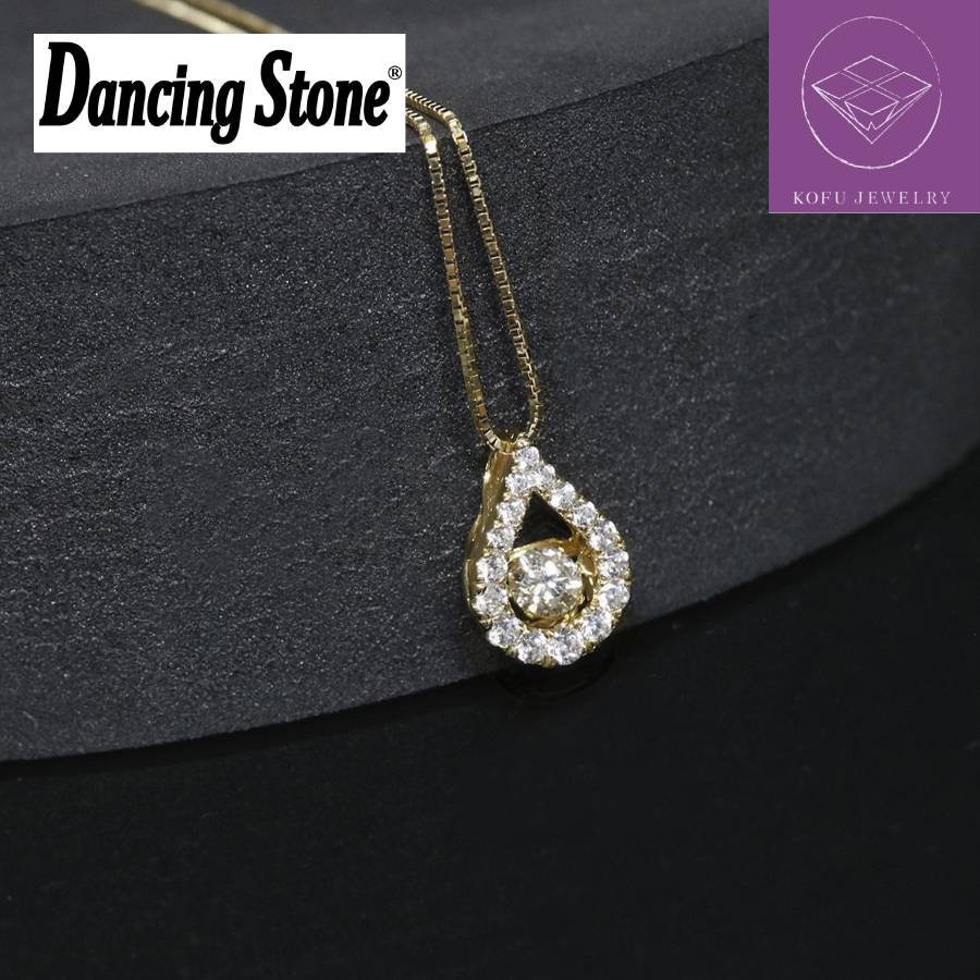 <Crossfor>ダンシングストーン/18金ダイヤモンドドロップペンダント *ダイヤモンド0.2ct PD-0010