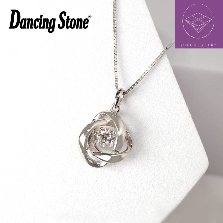 ＜Crossfor＞ダンシングストーン/プラチナダイヤモンドエタニティペンダント　＊ダイヤモンド0.3ct（鑑定書付き）PD-0013