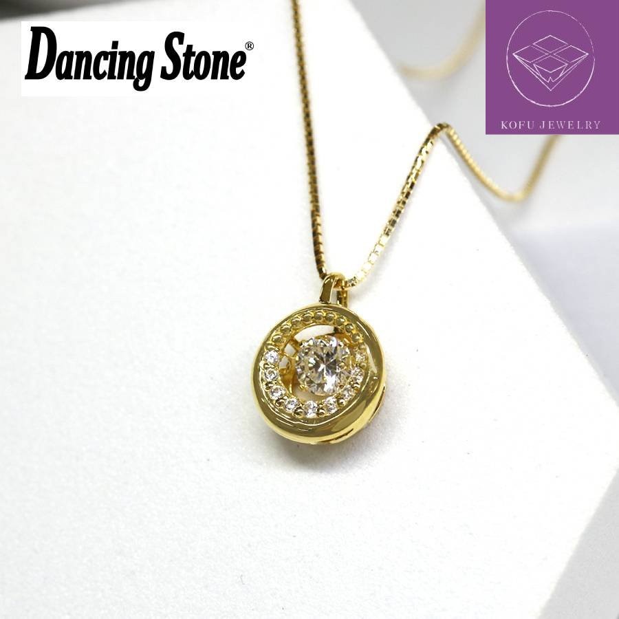 <Crossfor>ダンシングストーン/18金ダイヤモンドラブリングスペンダント *ダイヤモンド0.3ct(鑑定書付き)PD-0014