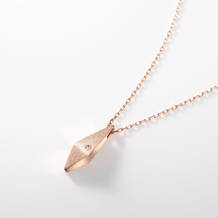 ＜nokim＞K14PG ダイヤモンド ペンダントネックレス kado　diamond pendant necklace KNP-14PG