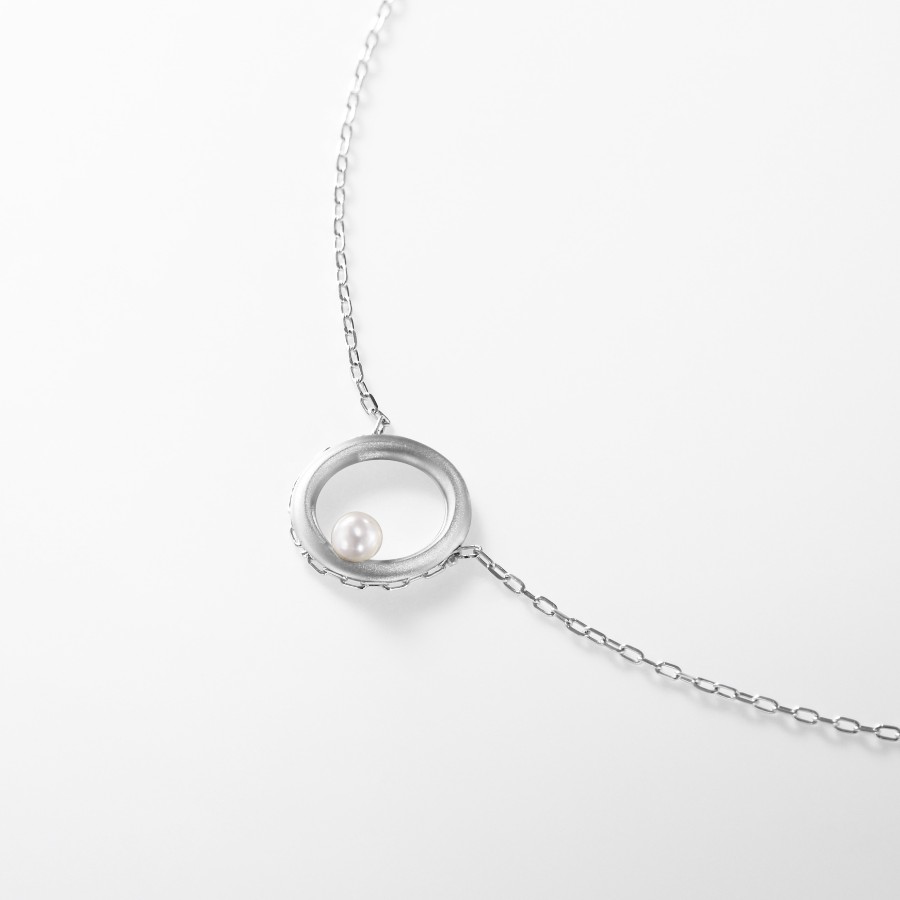 ＜nokim＞K14WGアコヤパール ネックレス circle of myself　akoyapearl necklace KNP-24WG