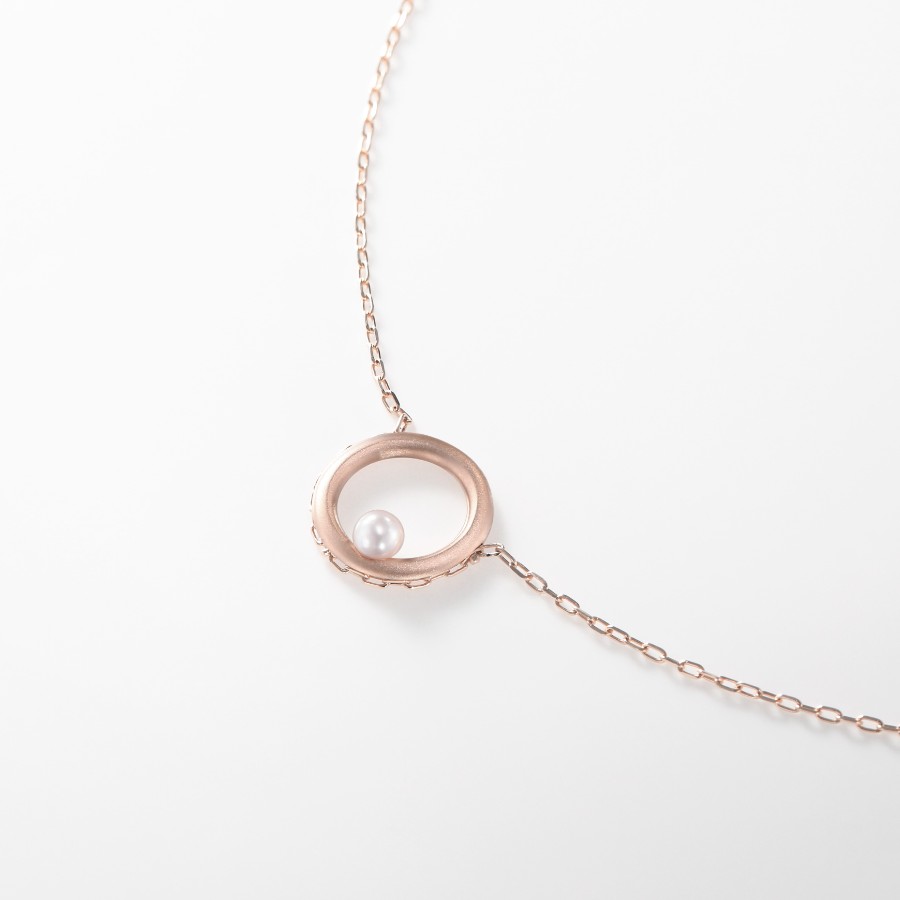 ＜nokim＞K14PGアコヤパール ネックレス circle of myself　akoyapearl necklace KNP-24PG