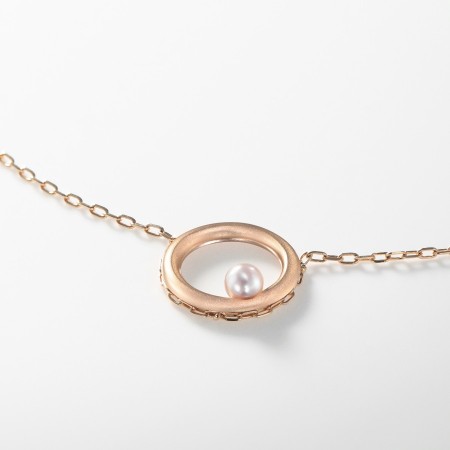 ＜nokim＞K14PGアコヤパール ネックレス circle of myself　akoyapearl necklace KNP-24PG