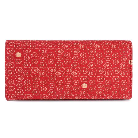 ＜印傳屋 上原勇七＞甲州印傳　印傳屋上原勇七　束入れ　赤×白　夢ひつじ