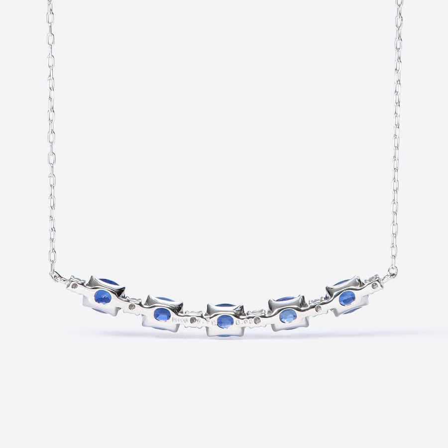 <GOKO>83931 PT900 サファイヤ ネックレス