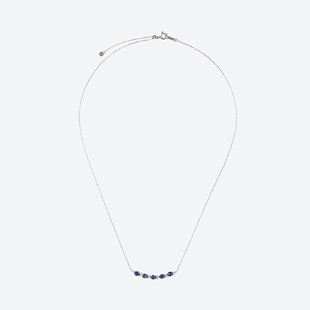 ＜GOKO＞83931 PT900 サファイヤ ネックレス