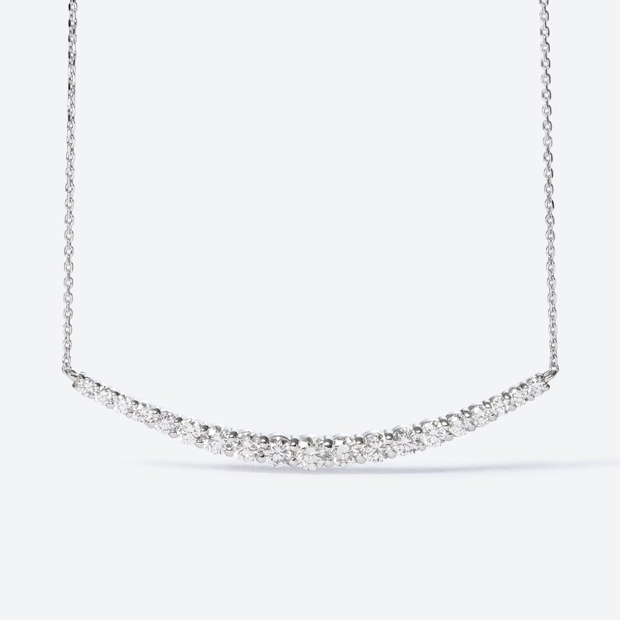 ＜GOKO＞84506 PT900 ダイヤモンドネックレス D1.0ct