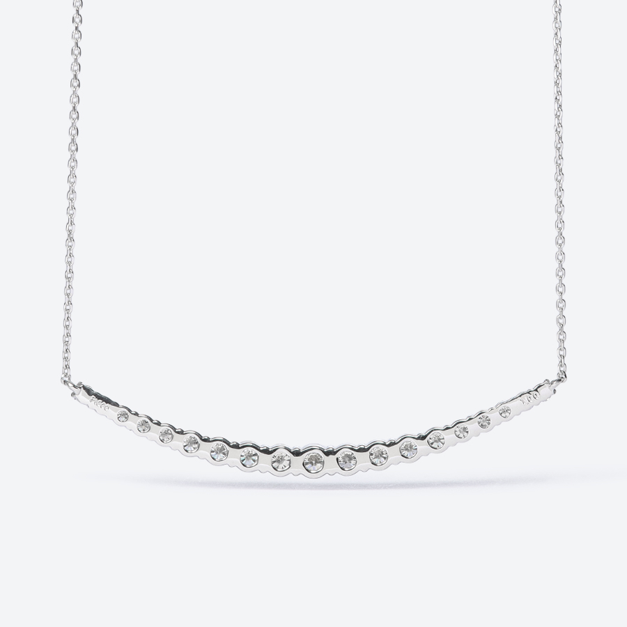 ＜GOKO＞84506 PT900 ダイヤモンドネックレス D1.0ct