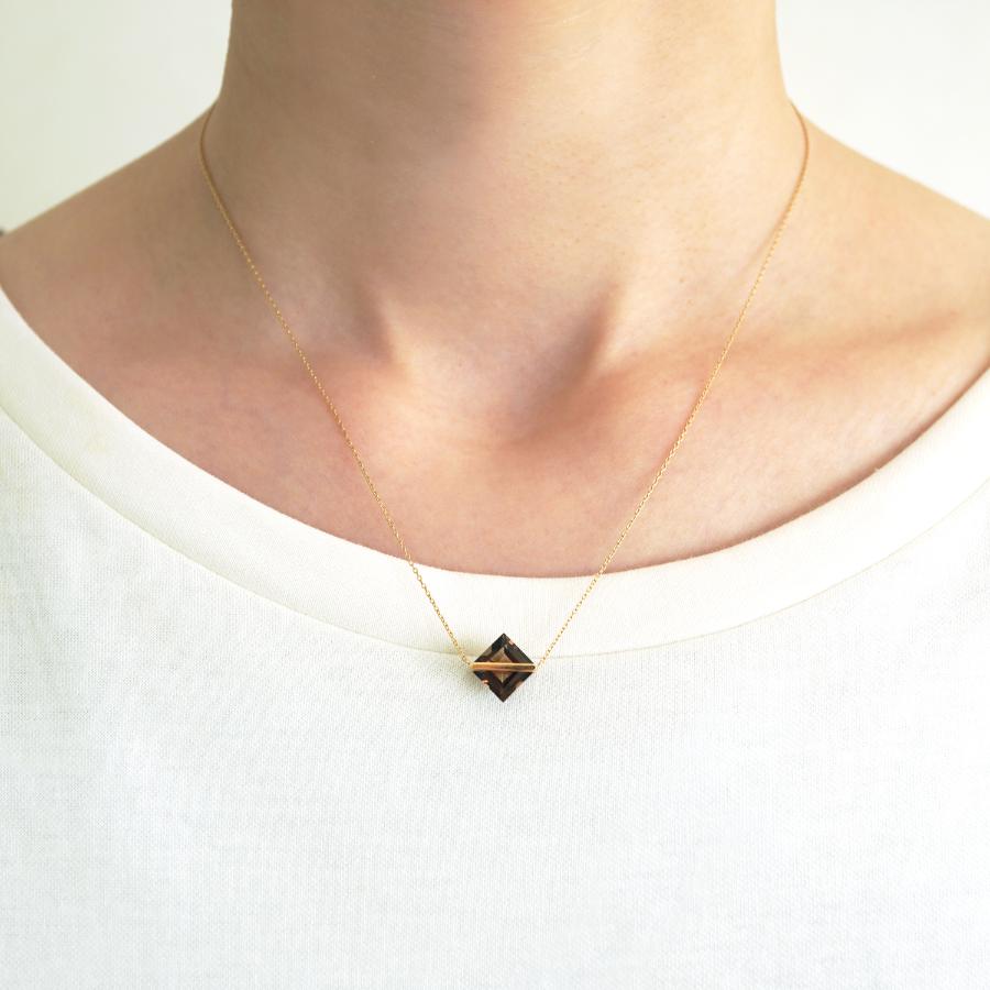 ＜januka/ヤヌカ＞BAND NECKLACE SMOKYQUARTZ