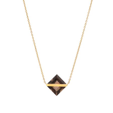 ＜januka/ヤヌカ＞BAND NECKLACE SMOKYQUARTZ