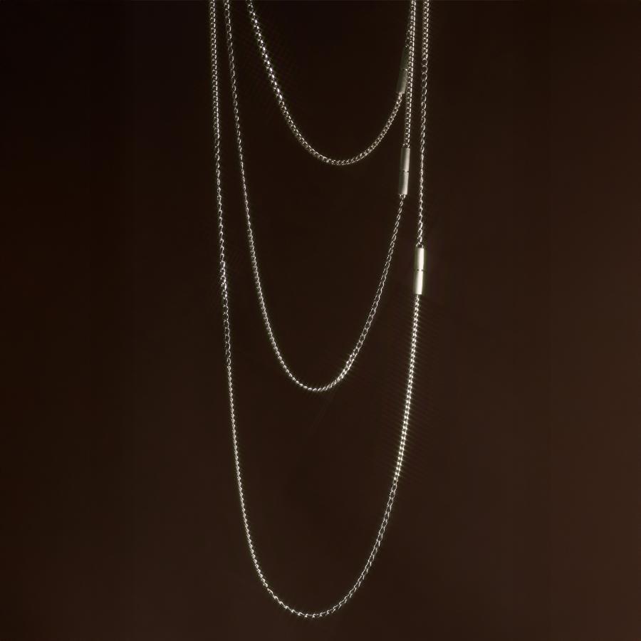 ＜januka/ヤヌカ＞DENSITY NECKLACE SILVER