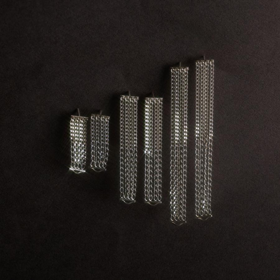 ＜januka/ヤヌカ＞DENSITY EARRINGS SILVER（ピアス）