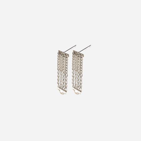 ＜januka/ヤヌカ＞DENSITY EARRINGS SILVER（ピアス）